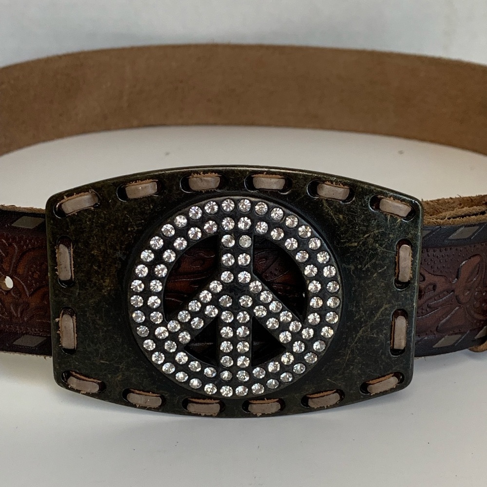 Ariat Peace Sign Belt. Size S - Picture 2 of 8